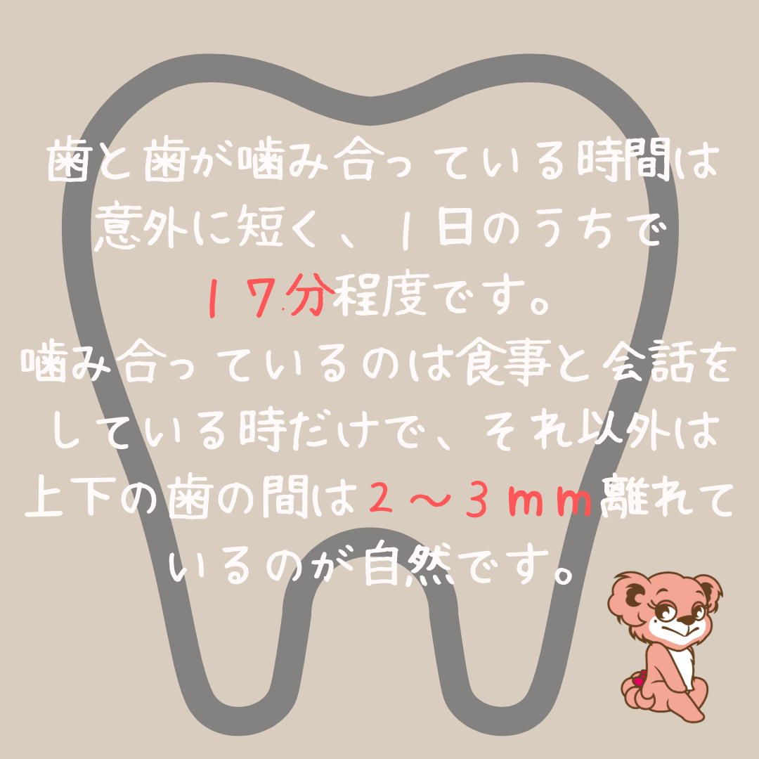 歯ぎしりや顎関節症について
